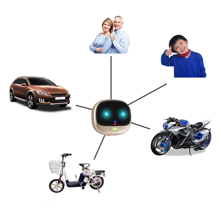 ReachFar RF-V47 IP67 Mini localizzatore GPS multifunzione con luce LED e clip posteriore