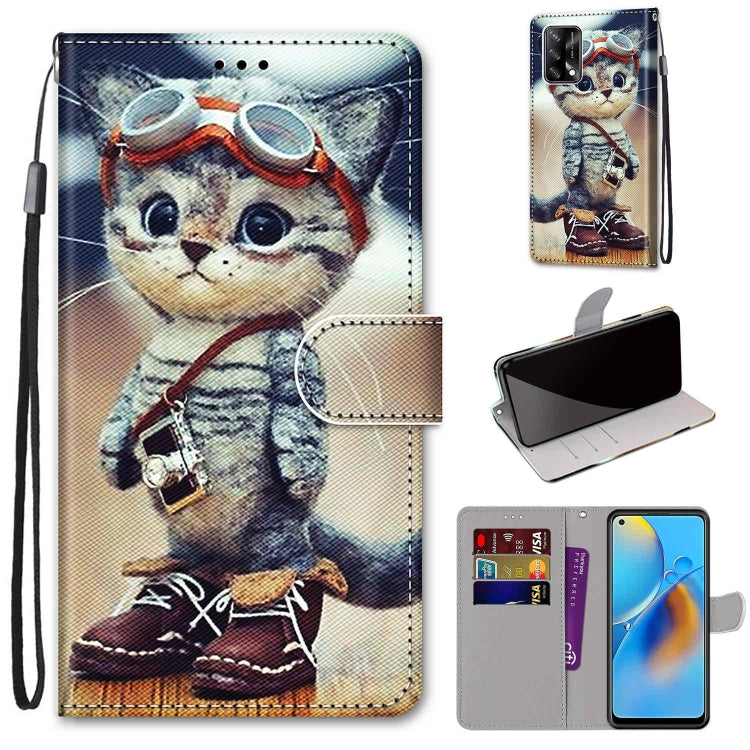Custodia portafoglio in pelle PU per OPPO F19 e A74 4G