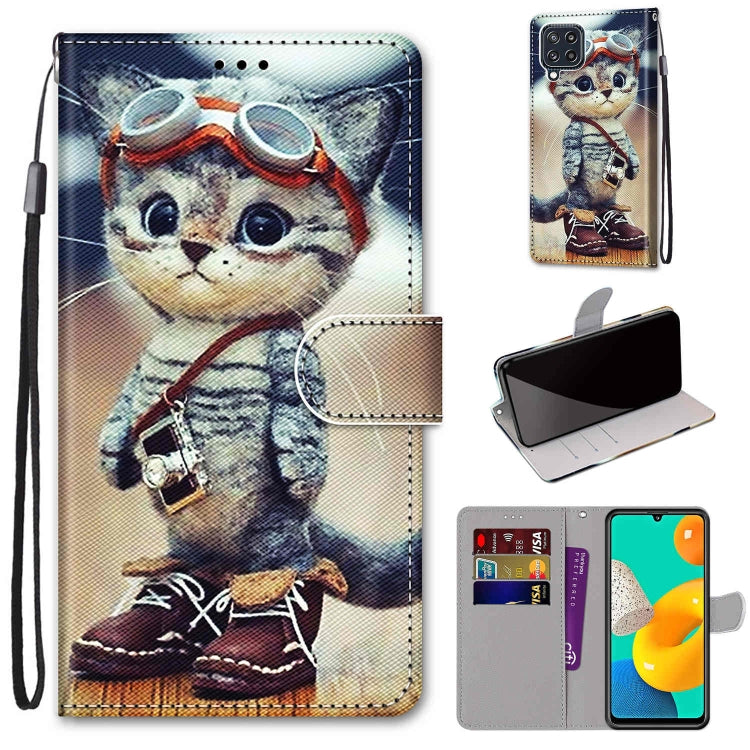 Custodia portafoglio in pelle PU per Samsung Galaxy M32/F22