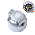 Connettore adattatore per rimorchio in metallo femmina con spina rotonda a 7 pin da 12 V Spina europea per camper per barche, A0201