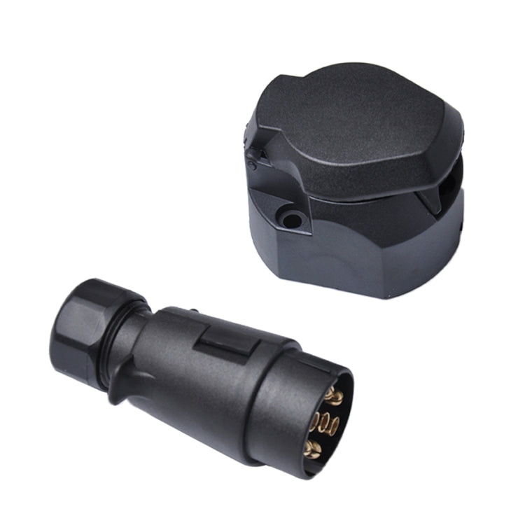 Presa connettore rimorchio in plastica a 7 pin 12V + spina EU, A0226