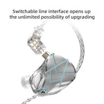 KZ ASX 20 unità Balance Armature Monitor Auricolare cablato HiFi In-Ear, No Mic, With Mic
