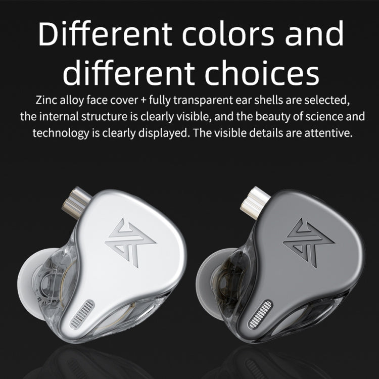 KZ DQ6 Auricolare con cavo In-Ear HiFi dinamico a 3 unità, No Mic, With Mic
