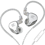 KZ DQ6 Auricolare con cavo In-Ear HiFi dinamico a 3 unità, No Mic, With Mic