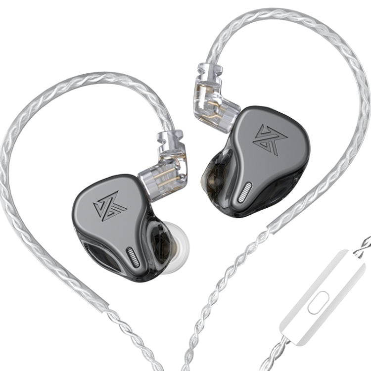 KZ DQ6 Auricolare con cavo In-Ear HiFi dinamico a 3 unità, No Mic, With Mic