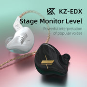 Auricolare cablato KZ EDX Dynamic Monitor HiFi In-Ear, No Mic, With Mic