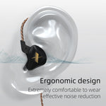 Auricolare cablato KZ EDX Dynamic Monitor HiFi In-Ear, No Mic, With Mic