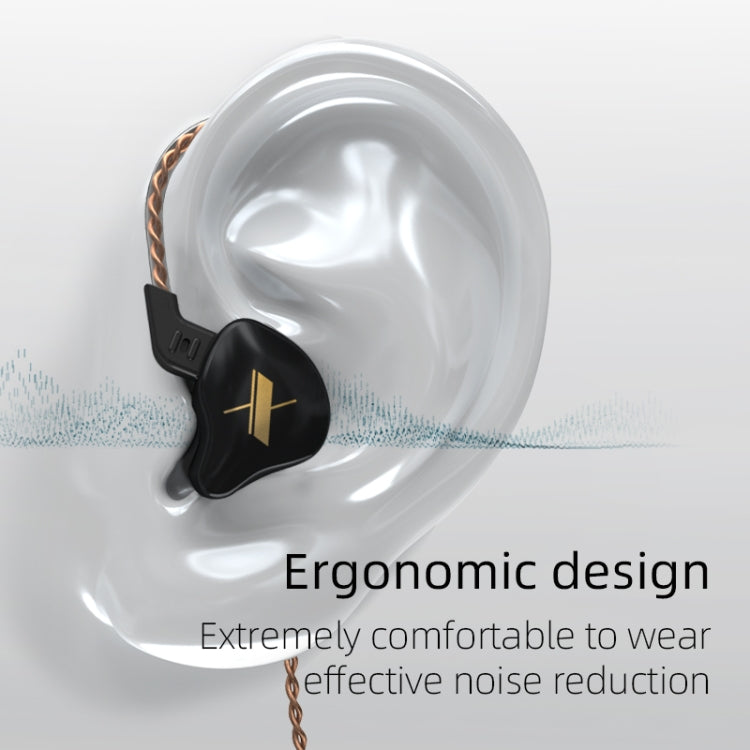 Auricolare cablato KZ EDX Dynamic Monitor HiFi In-Ear, No Mic, With Mic