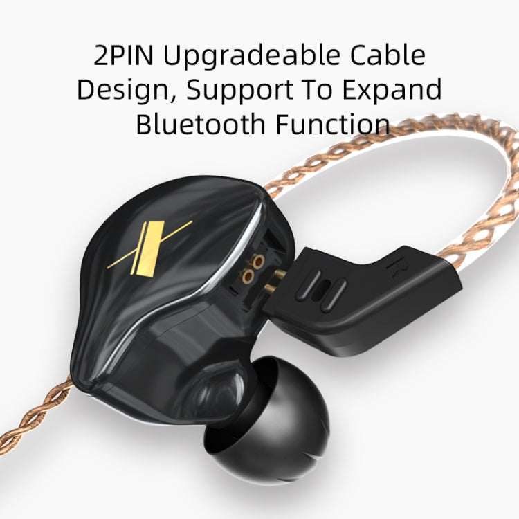 Auricolare cablato KZ EDX Dynamic Monitor HiFi In-Ear, No Mic, With Mic