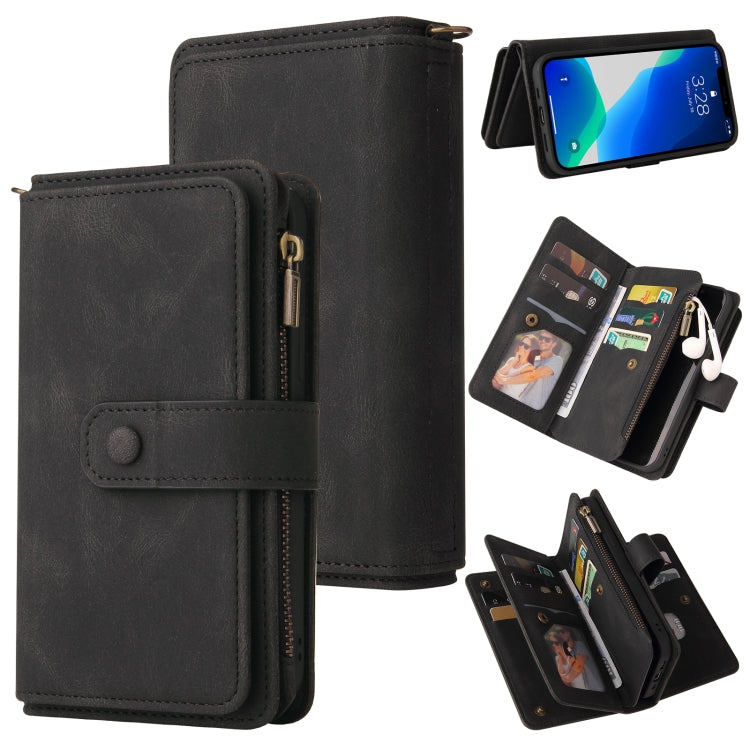 Custodia portafoglio in pelle PU e TPU per iPhone 13 Pro Max