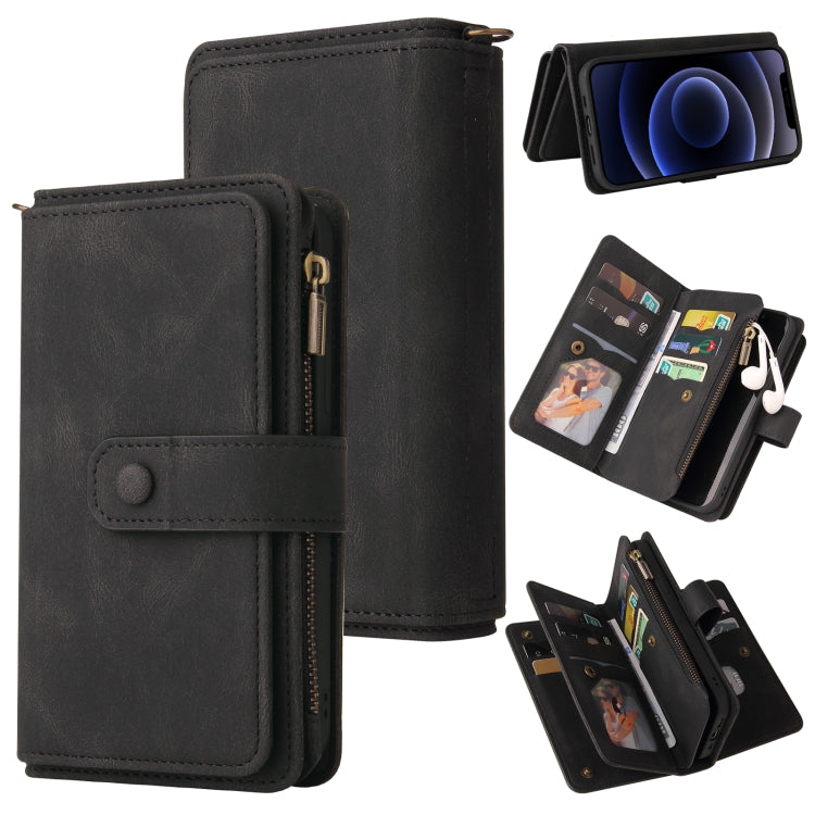 Custodia portafoglio in pelle PU e TPU per iPhone 12 mini