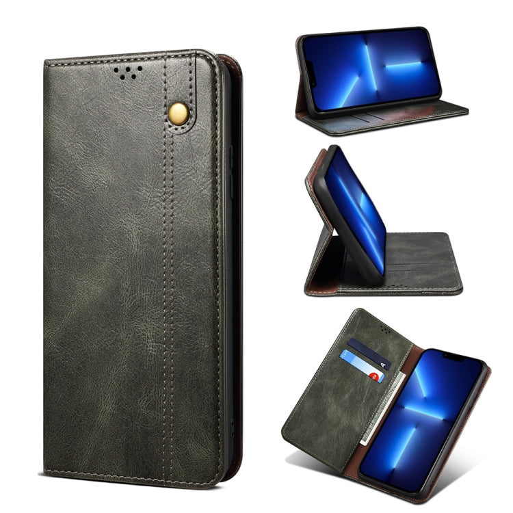 Custodia portafoglio in pelle con slot carte per iPhone 13 mini