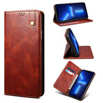 Custodia portafoglio in pelle con slot carte per iPhone 13 mini
