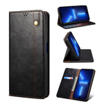Custodia portafoglio in pelle con slot carte per iPhone 13 mini