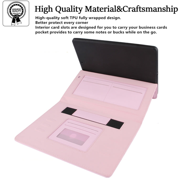 Custodia portafoglio in pelle PU per iPad con slot carte