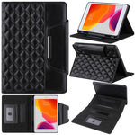 Custodia portafoglio in pelle PU per iPad con slot carte
