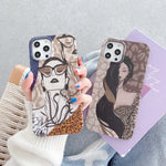 Custodia TPU antiurto motivo leopardato per iPhone 13 Pro