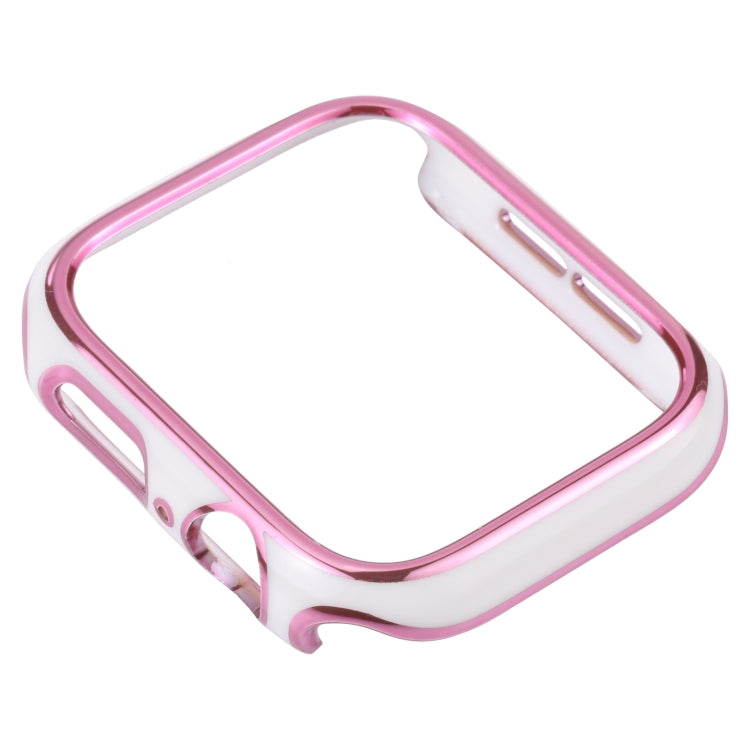 Custodia protettiva per PC galvanica a due colori, For Apple Watch Series 6 / 5 / 4 / Watch SE 44mm