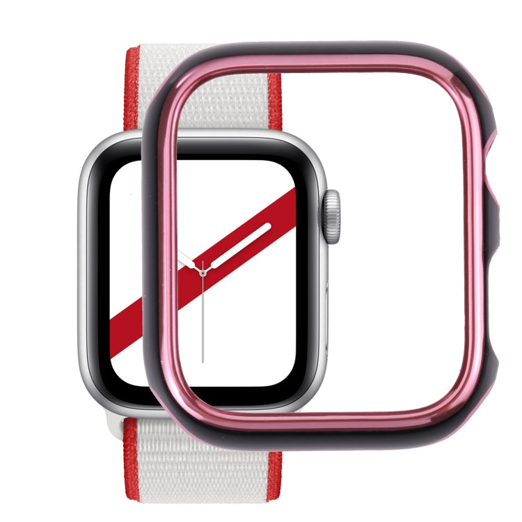 Custodia protettiva per PC galvanica a due colori, For Apple Watch Series 6 / 5 / 4 / Watch SE 44mm