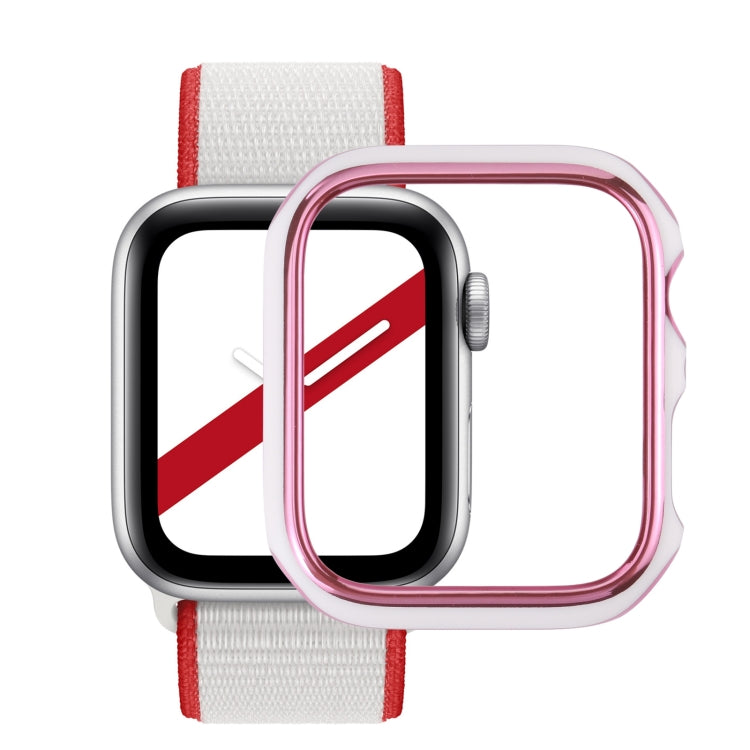 Custodia protettiva per PC galvanica a due colori, For Apple Watch Series 3 & 2 & 1 38mm
