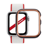 Custodia protettiva per PC galvanica a due colori, For Apple Watch Series 3 & 2 & 1 38mm