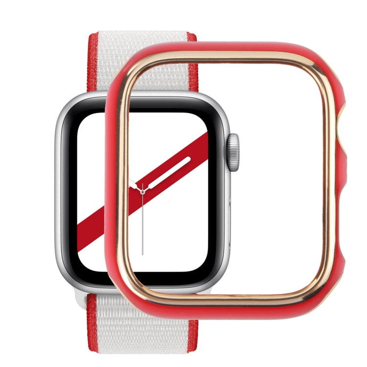 Custodia protettiva per PC galvanica a due colori, For Apple Watch Series 3 & 2 & 1 38mm