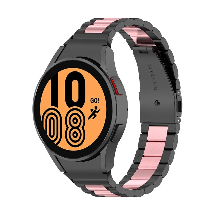 Cinturino di ricambio per cinturino in acciaio a tre ceppi, For Samsung Galaxy Watch4 / Watch4 Classic