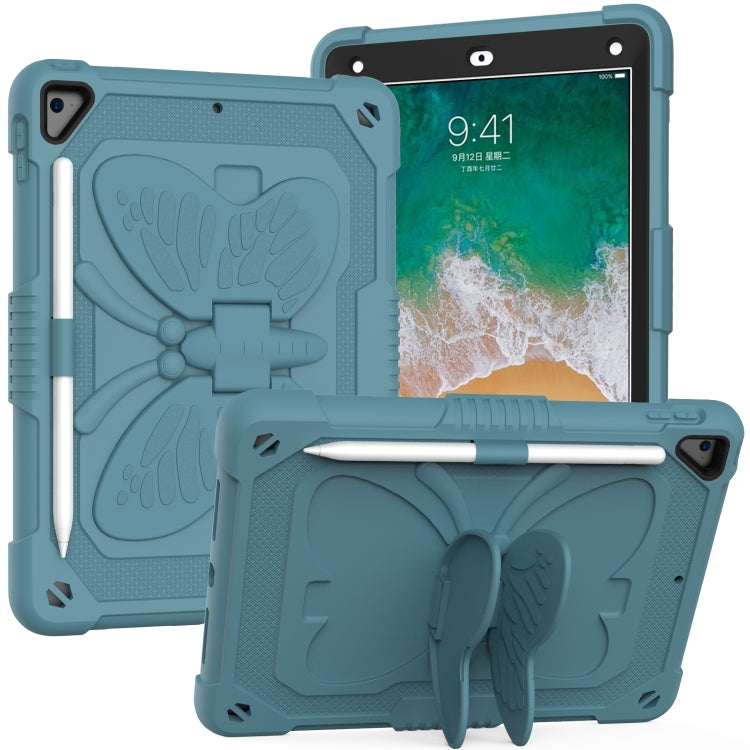 Custodia silicone con supporto a farfalla per iPad 9.7, 10.2, Air