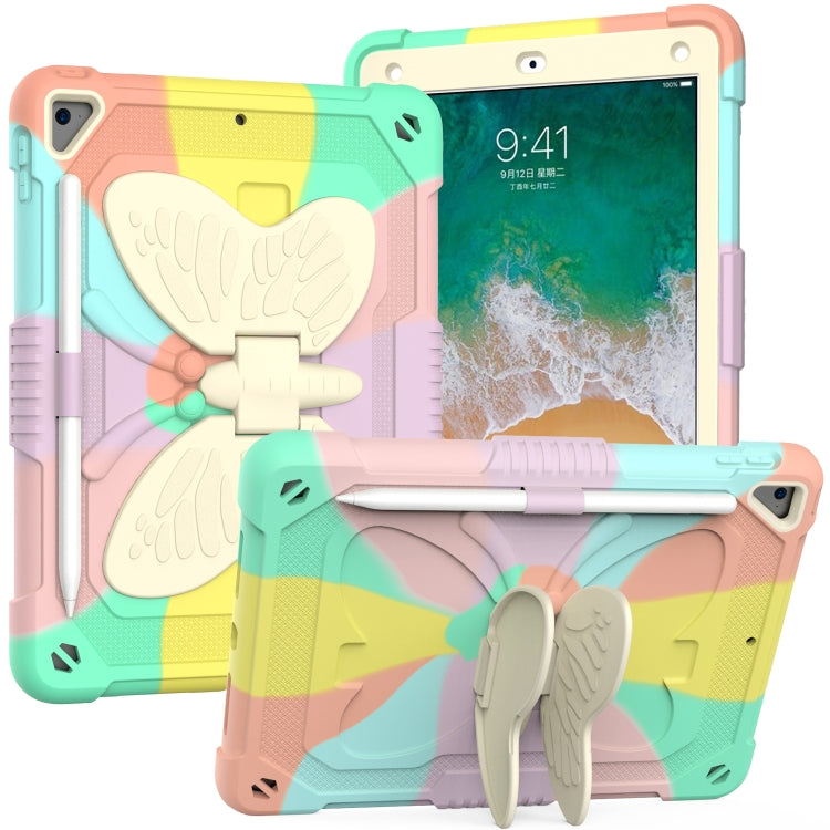 Custodia silicone beige con supporto per iPad 9.7 e 10.2