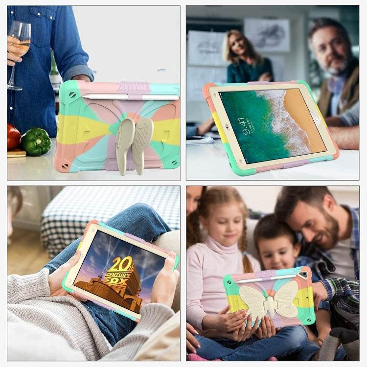 Custodia silicone beige con supporto per iPad 9.7 e 10.2