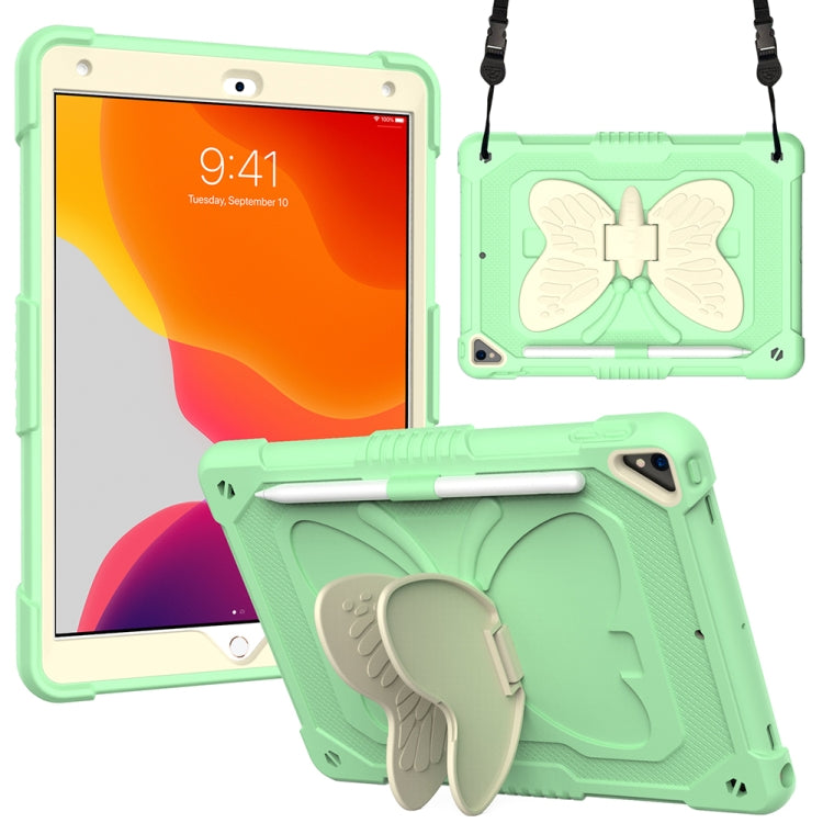 Custodia silicone beige con supporto per iPad 9.7 e 10.2