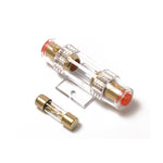Auto 100 Amp Audio AGU Portafusibili Portafusibili 4 6 8 Calibro Inline Placcato Oro, 100 Amp