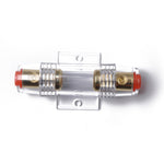 Auto 100 Amp Audio AGU Portafusibili Portafusibili 4 6 8 Calibro Inline Placcato Oro, 100 Amp
