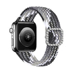 Cinturino di ricambio per cinturino di ricambio con fibbia in nylon intrecciato regolabile in nylon per Apple Watch Series, 7 & 6 & SE & 5 & 4 40mm/3 & 2 & 1 38mm