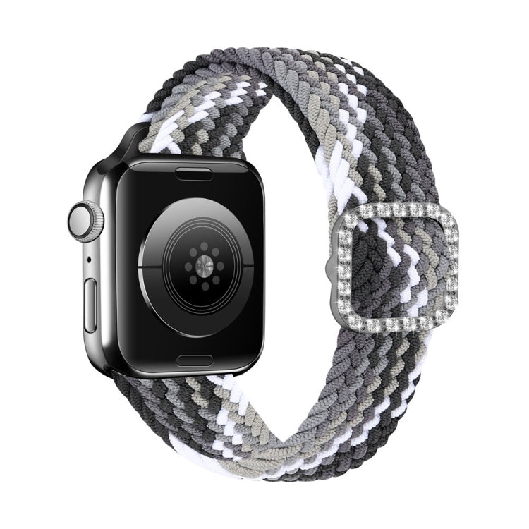 Cinturino di ricambio per cinturino di ricambio con fibbia in nylon intrecciato regolabile in nylon per Apple Watch Series, 7 & 6 & SE & 5 & 4 40mm/3 & 2 & 1 38mm