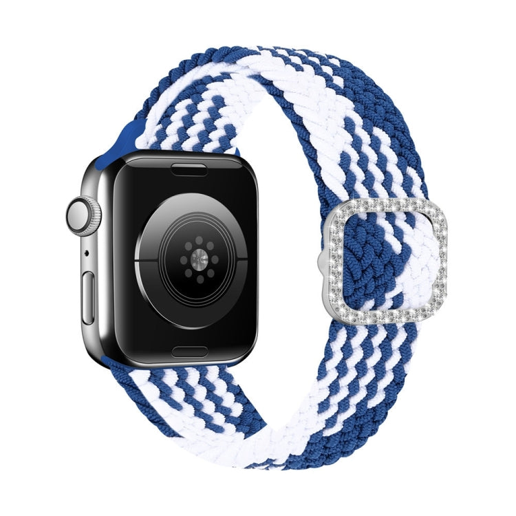 Cinturino di ricambio per cinturino di ricambio con fibbia in nylon intrecciato regolabile in nylon per Apple Watch Series, 7 & 6 & SE & 5 & 4 40mm/3 & 2 & 1 38mm