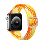 Cinturino di ricambio per cinturino di ricambio con fibbia in nylon intrecciato regolabile in nylon per Apple Watch Series, 7 & 6 & SE & 5 & 4 40mm/3 & 2 & 1 38mm