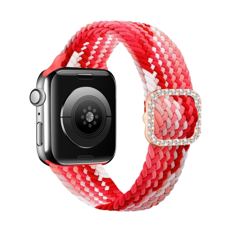 Cinturino di ricambio per cinturino di ricambio con fibbia in nylon intrecciato regolabile in nylon per Apple Watch Series, 7 & 6 & SE & 5 & 4 40mm/3 & 2 & 1 38mm