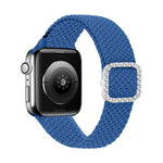 Cinturino di ricambio per cinturino di ricambio con fibbia in nylon intrecciato regolabile in nylon per Apple Watch Series, 7 & 6 & SE & 5 & 4 40mm/3 & 2 & 1 38mm