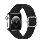 Cinturino di ricambio per cinturino di ricambio con fibbia in nylon intrecciato regolabile in nylon per Apple Watch Series, 7 & 6 & SE & 5 & 4 40mm/3 & 2 & 1 38mm