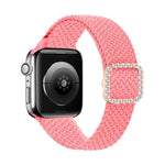 Cinturino di ricambio per cinturino di ricambio con fibbia in nylon intrecciato regolabile in nylon per Apple Watch Series, 7 & 6 & SE & 5 & 4 40mm/3 & 2 & 1 38mm