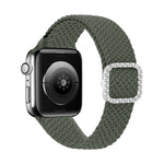 Cinturino di ricambio per cinturino di ricambio con fibbia in nylon intrecciato regolabile in nylon per Apple Watch Series, 7 & 6 & SE & 5 & 4 40mm/3 & 2 & 1 38mm