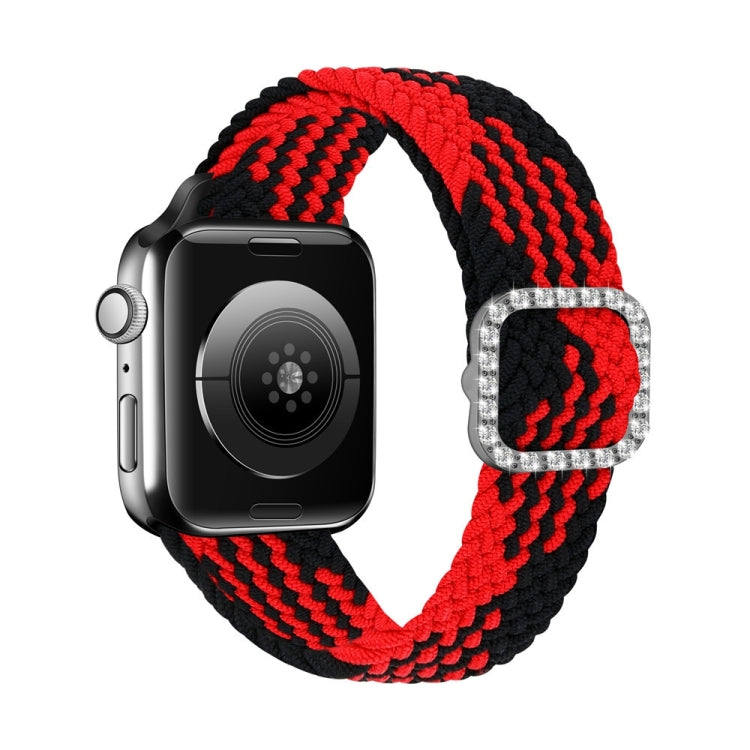 Cinturino di ricambio per cinturino di ricambio con fibbia in nylon intrecciato regolabile in nylon per Apple Watch Series, 7 & 6 & SE & 5 & 4 44mm/3 & 2 & 1 42mm