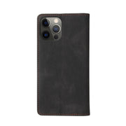 Custodia in pelle flip orizzontale con chiusura a ventosa semplice con supporto e slot per schede e portafoglio, For iPhone 12 mini, For iPhone 11 Pro Max, For iPhone 11 Pro, For iPhone 11