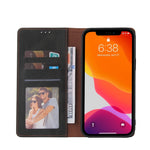 Custodia portafoglio in pelle con slot carte per iPhone 11