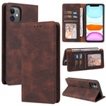 Custodia portafoglio in pelle con slot carte per iPhone 11