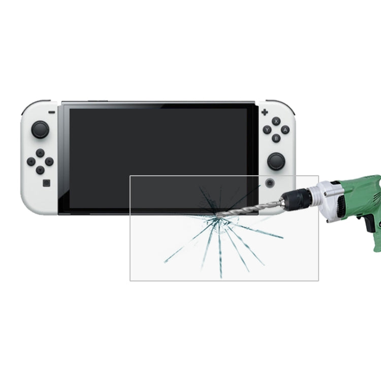 Pellicola in vetro temperato 9H 2.5D da 0,26 mm, For Nintendo Switch OLED (1 PC)