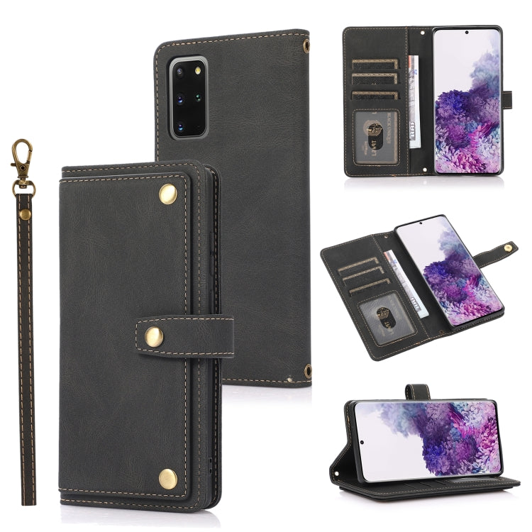 Custodia in pelle flip orizzontale PU + TPU con supporto e slot per schede, portafoglio e cordino, For Samsung Galaxy S20+, For Samsung Galaxy S21 FE 5G, For Samsung Galaxy S21+ 5G, For Samsung Galaxy S21 Ultra 5G