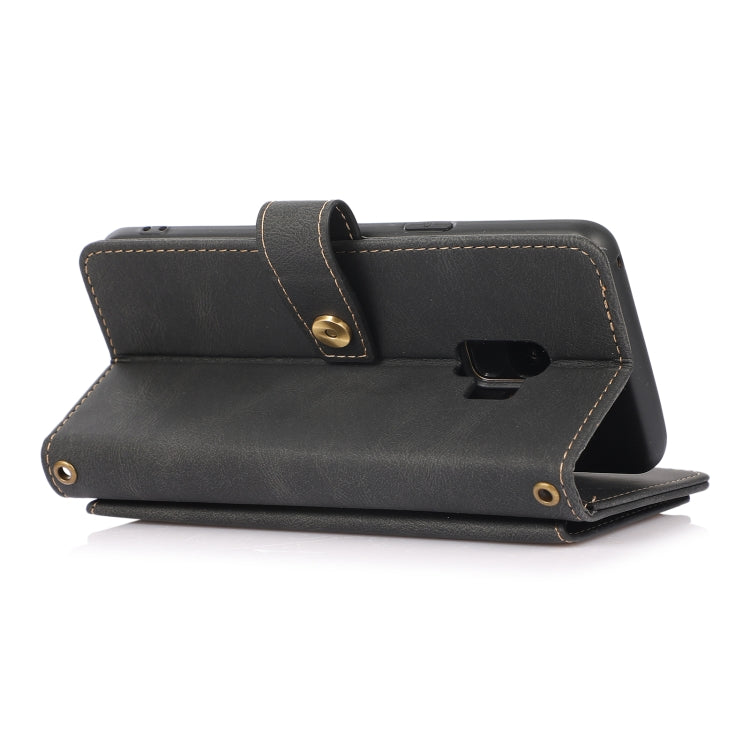 Custodia in pelle flip orizzontale PU + TPU con supporto e slot per schede, portafoglio e cordino, For Samsung Galaxy S9, For Samsung Galaxy S9+