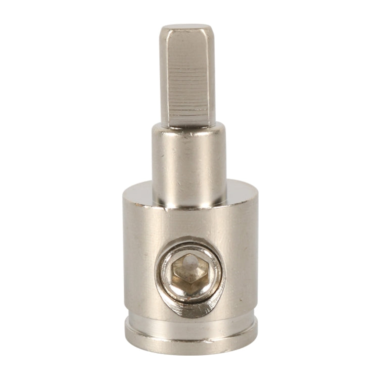 A5659-02 Morsettiera audio per auto di grandi dimensioni in ottone nichelato da 0GA a 4GA, 2 pezzi, A5659-02